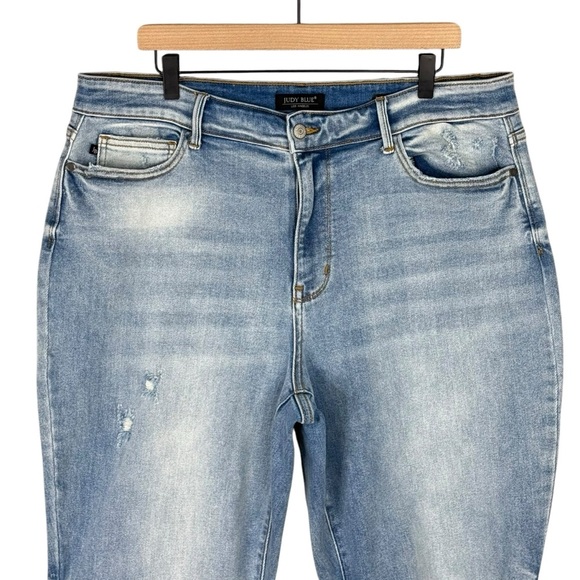 Judy Blue Jeans Womens 18W Rory High Rise Straight Fit Stretch Denim Casual Plus - Picture 2 of 8